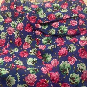 Zara floral mini skirt with bow